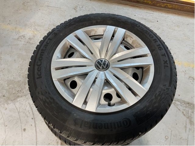 Hjulsett stål vinter til VW Caddy 2020-->> (Type IV)  (VOLKSWAGEN CADDY KORT VAREBIL|5R3 601 027|205/60R16 96T|5X112 ET48  NAV57)