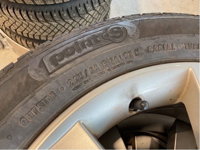 Hjulsett aluminium sommer til Škoda Octavia 2013-2016 (Type III, Fase 1) (SKODA|5X112 ET46 NAV 57|205/55R16 91H|UKE 41 ÅR 2019)