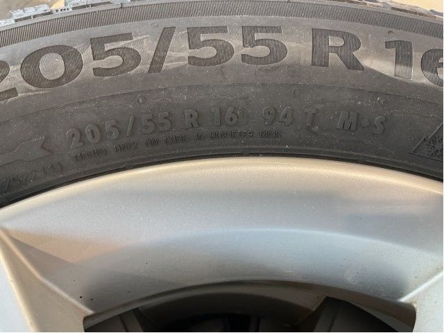 Hjulsett aluminium vinter til Škoda Octavia 2013-2016 (Type III, Fase 1)  (SKODA|5X112 ET48 NAV 57|205/55R16 94T|UKE 10 ÅR 20)