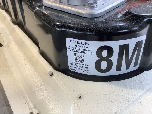 Batteripakke elbil til Tesla Model 3 2018-2023 (Fase 1)  (TESLA|1700012-00-B|SOH 90%|)