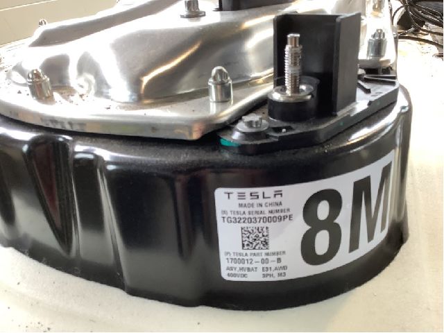 Batteripakke elbil til Tesla Model 3 2018-2023 (Fase 1)  (TESLA|1700012-00-B|SOH 90%|)