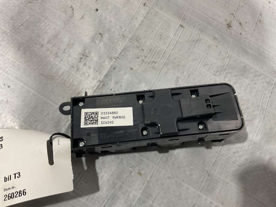 Bryter ruteheis til Volvo V70 2007-2013 (Type III, Fase 1) (VOLVO|31295114|)