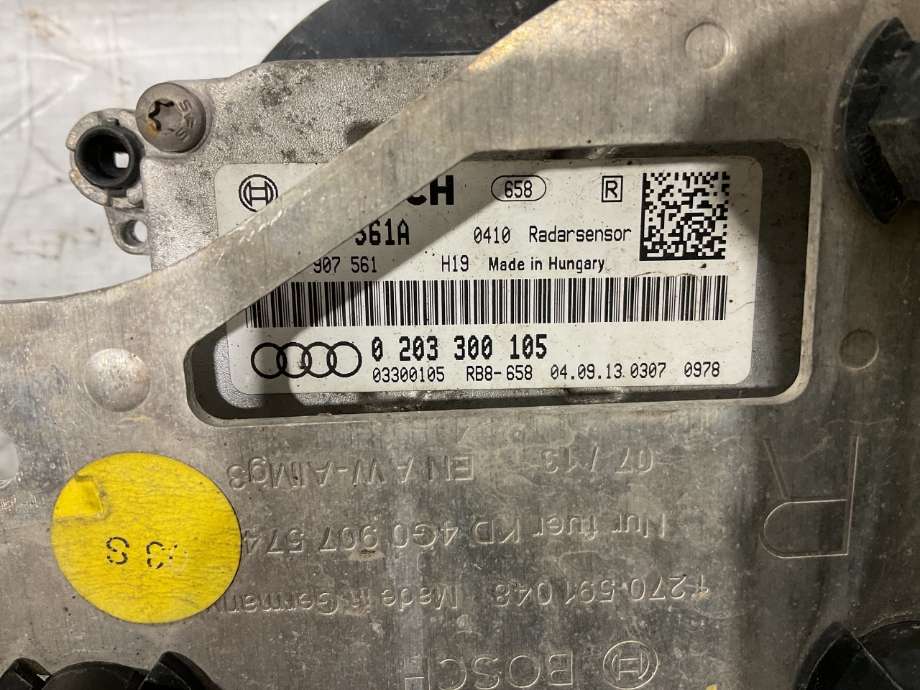 Sensor radar til Audi A6, Allroad 2012-2014 (Type III, Fase 1) (C7) (C7) (AUDI|4G0 907 561 A|BOSCH 0 203 300 105|)