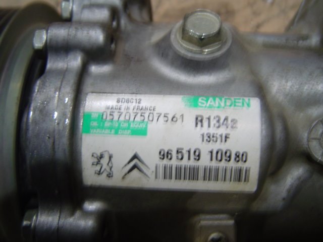 Aircondition kompressor til Peugeot 307 2005-2008 (Fase 2)  (PEUGEOT 307|9651910980|05707507561|)