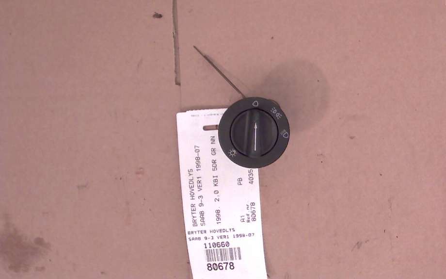 Bryter lys til Saab 9-3 1998-2002 (Type I) (SAAB SAAB 9-3|)