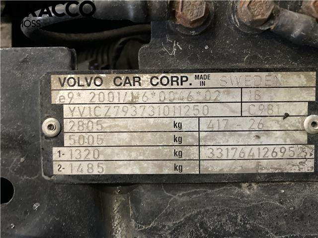 Volvo XC90 2002-2006 (Type I, Fase 1) , Motorkode: D5244T, Girkassekode: 