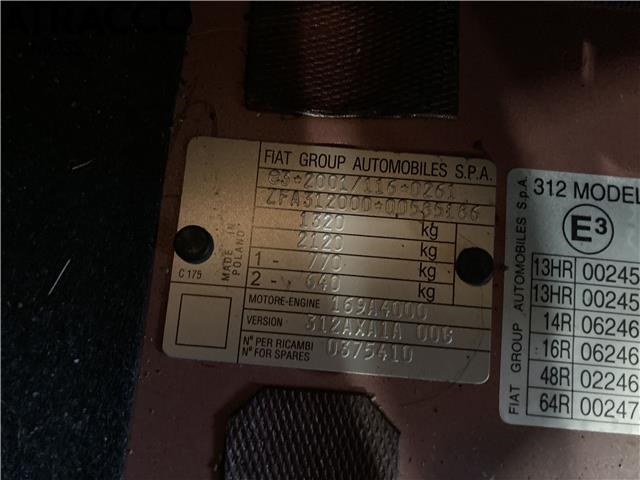 Fiat 500 2008-2020 , Motorkode: 169.A4.000, Girkassekode: Manuell