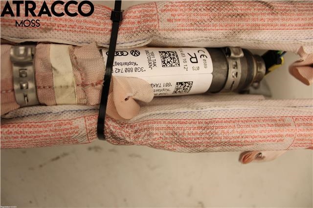 Airbag gardin høyre til VW Passat 2015-2019 (Fase 1) (B8) (B8) (3G0880742E|)