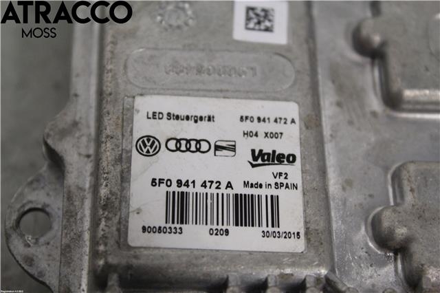 Styreenhet xenon/ballast til VW e-Golf 2014-2017 (Fase 1)  (5F0941472A|)