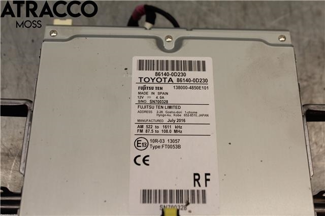 Bilstereo til Toyota Yaris 2014-2020 (Type III, Fase 2)  (861400D230|)
