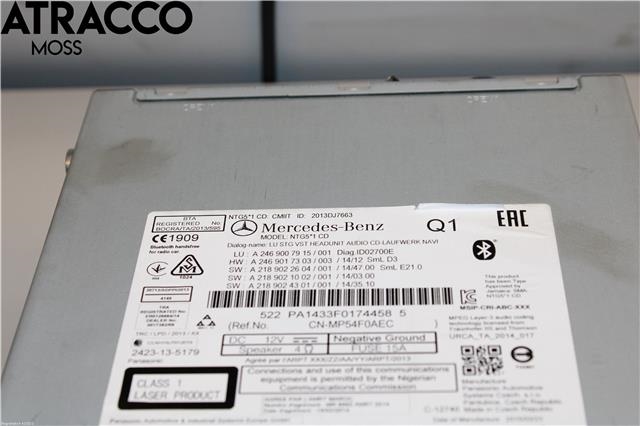 Bilstereo til Mercedes B-Klasse 2011-2018 (W246) (W246) (A0225457426|)