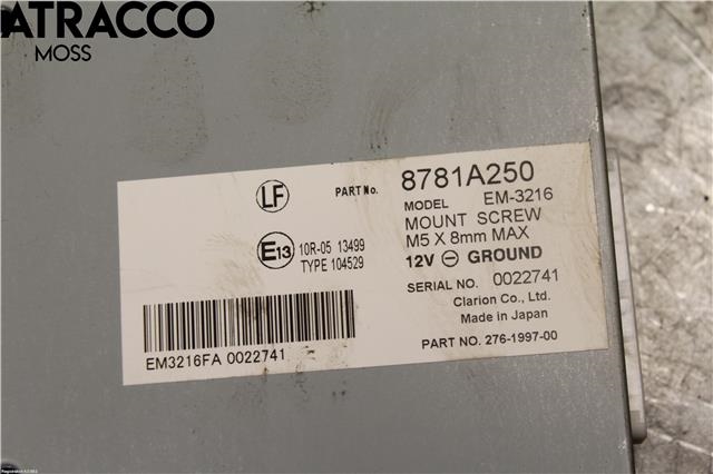 Styreenhet parkering til Mitsubishi Outlander 2015-->> (Type III, Fase 2)  (8781A250|)