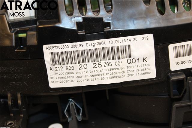 Instrumentpanel til Mercedes E-Klasse 2013-2016 (Fase 2) (W212) (W212) (A2129002025|)