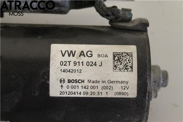 Starter til Audi A1 2010-2014 (Type I, Fase 1)  (Bosch|02T911024J|)
