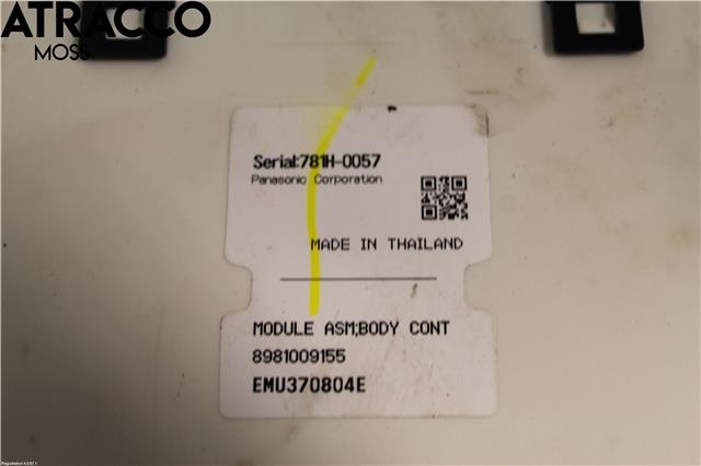 Styreenhet diverse til Isuzu D-Max 2012-2017 (Type II, Fase 1)  (EMU370804E|)