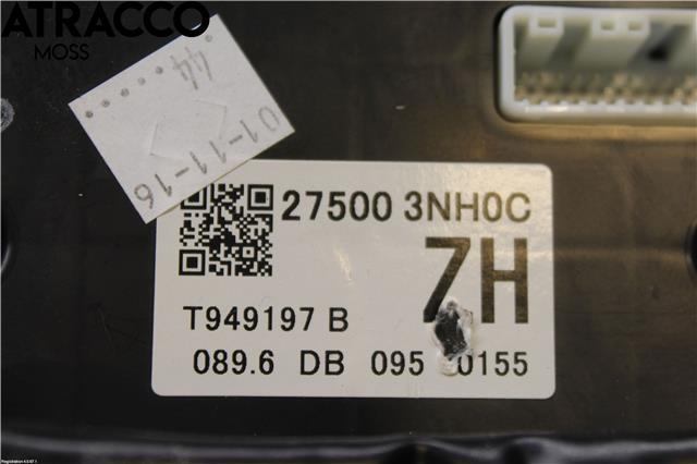 Varmeapparat betjening til Nissan Leaf 2011-2017 (Type I)  (275003NH0C|)