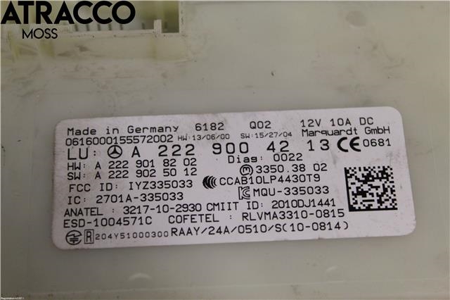 Styreenhet diverse til Mercedes S-Klasse 2013-2020 (W222) (W222) (A2229004213|)