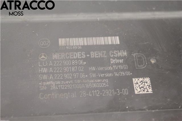 Styreenhet diverse til Mercedes S-Klasse 2013-2020 (W222) (W222) (A2229008906|)