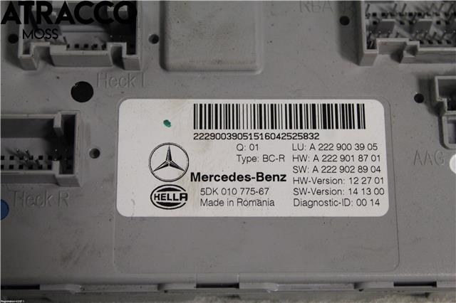 Styreenhet diverse til Mercedes S-Klasse 2013-2020 (W222) (W222) (A2229003905|)