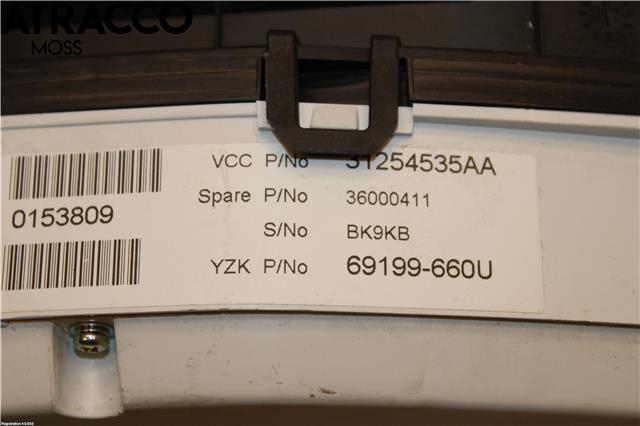 Instrumentpanel til Volvo XC70 2008-2013 (Type II, Fase 1)  (36002195|)
