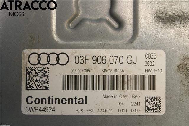 Styreenhet motor til Audi A3 2009-2012 (Type II, Fase 2)  (03F906070GJ|)