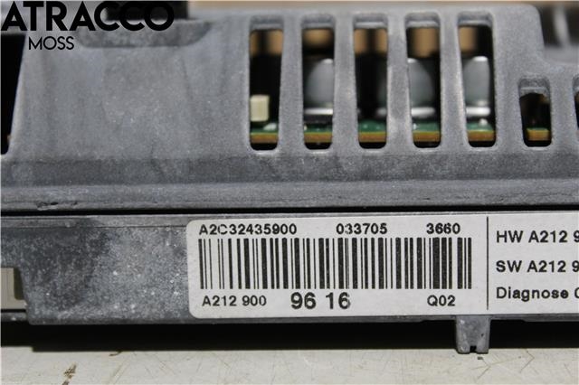 Multimedia display (MCU - Media Controller Unit) til Mercedes E-Klasse 2009-2013 (Fase 1) (W212) (W212) (A2129009616|)