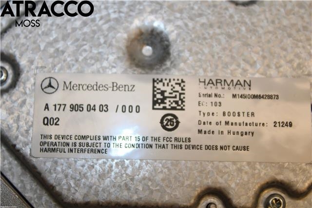 Bilstereo forsterker til Mercedes EQB 2022-->>  (A1779050403|)