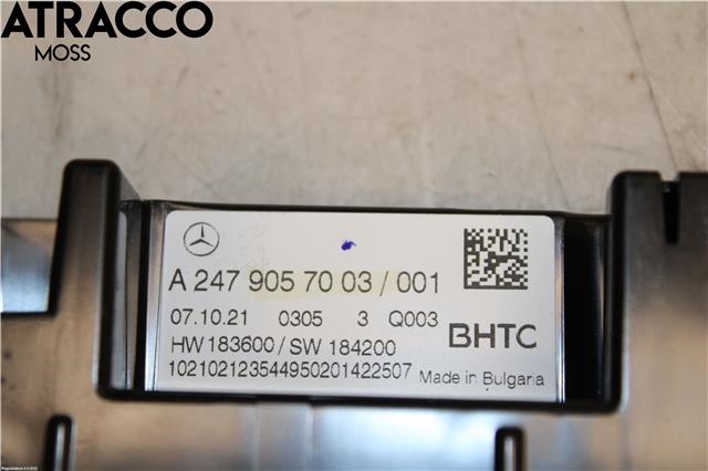 Varmeapparat betjening til Mercedes EQB 2022-->>  (A2479057003|)