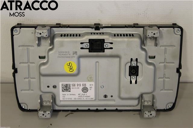 Multimedia display (MCU - Media Controller Unit) til VW e-Golf 2017-2020 (Fase 2)  (5G6919606|)