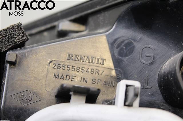Baklykt venstre til Renault Captur 2013-2020 (Type I)  (265558548R|)