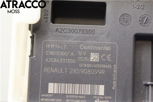 Styreenhet diverse til Renault Captur 2013-2020 (Type I)  (Continental|285908099R|)