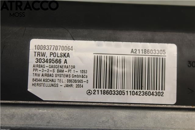 Airbag passasjer til Mercedes E-Klasse 2002-2006 (Fase 1) (W211) (W211) (A2118603305|)