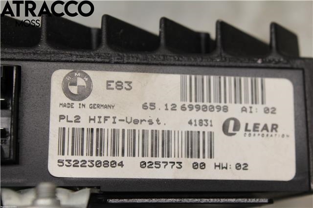 Bilstereo forsterker til BMW X3 2003-2006 (Fase 1) (E83) (E83) (65126990098|)