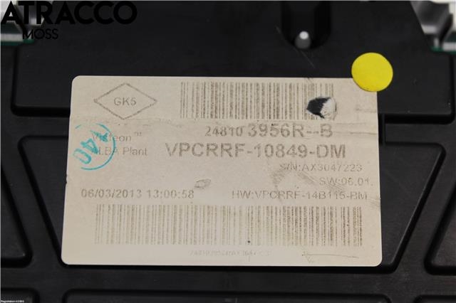 Instrumentpanel til Renault Clio 2012-2016 (Type IV, Fase 1)  (248103956R|)