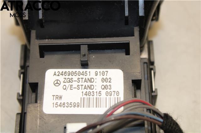 Bryter elektrisk håndbrekk/parkbrems til Mercedes GL 2012-2016 (Fase 1) (X166) (X166) (A2469050451|)