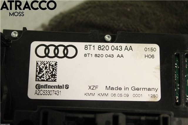 Varmeapparat betjening til Audi A4 2007-2014 (Type IV) (B8) (B8) (8T1820043AH|)