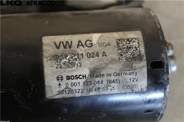 Starter diesel til Škoda Superb 2008-2015 (Type II)  (02E911024A|)