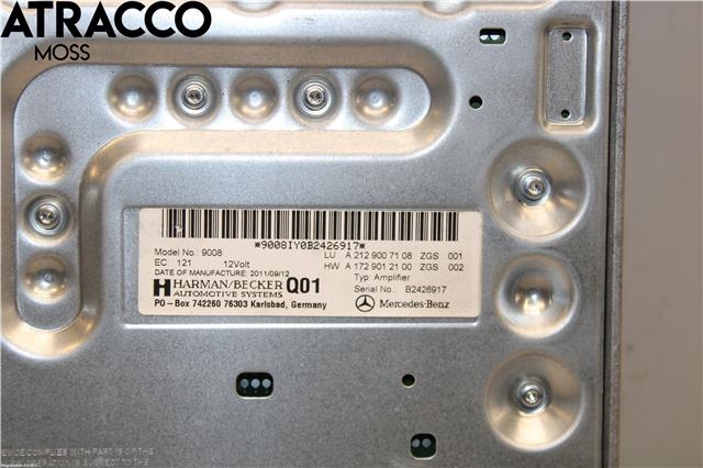 Bilstereo forsterker til Mercedes E-Klasse 2009-2013 (Fase 1) (W212) (W212) (A2129007108|)