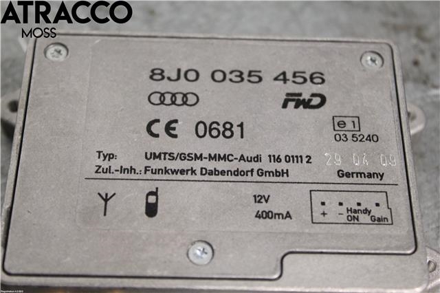 Styreenhet diverse til Audi A4 2007-2014 (Type IV) (B8) (B8) (8J0035456A|)