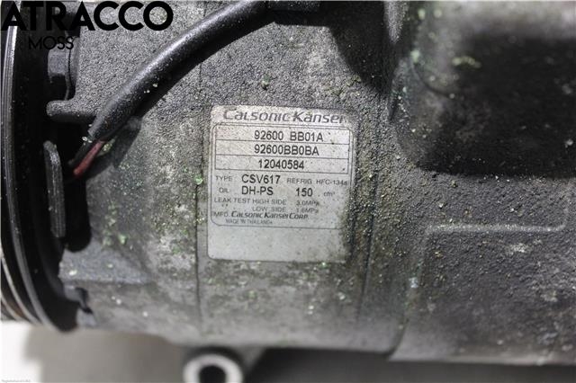 Aircondition kompressor til Nissan Qashqai 2010-2014 (Type I, Fase 2)  (92600BB02B|)