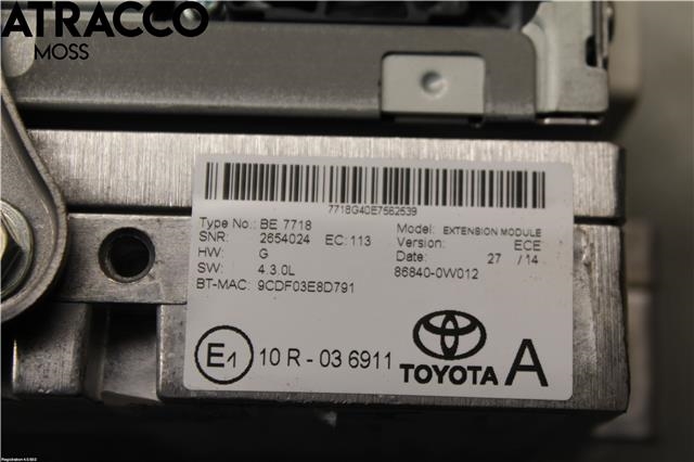 Bilstereo til Toyota Avensis 2009-2015 (Type III, Fase 1) (8614005180|)