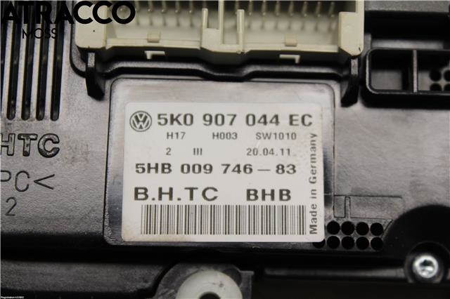Varmeapparat betjening til VW Touran 2010-2015 (Type I, Fase 3)  (5K0907044GM|)