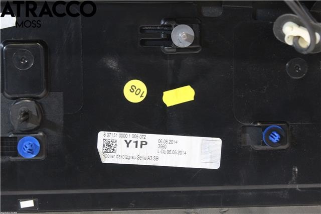 Spoiler bakluke til Audi A3 2012-2016 (Type III, Fase 1)  (8V4827933B|)
