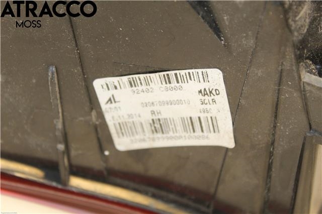 Baklykt høyre til Hyundai i20 2015-2020 (Type II)  (92402C8000|)
