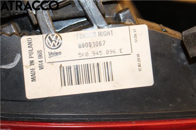 Baklykt høyre til VW Golf VI 2008-2012  (5K0945096E|)