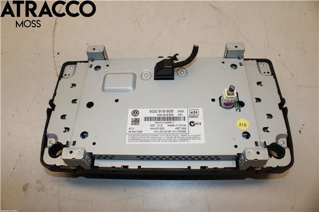Multimedia display (MCU - Media Controller Unit) til VW Golf VII 2012-2017 (Fase 1)  (5G0919605|)