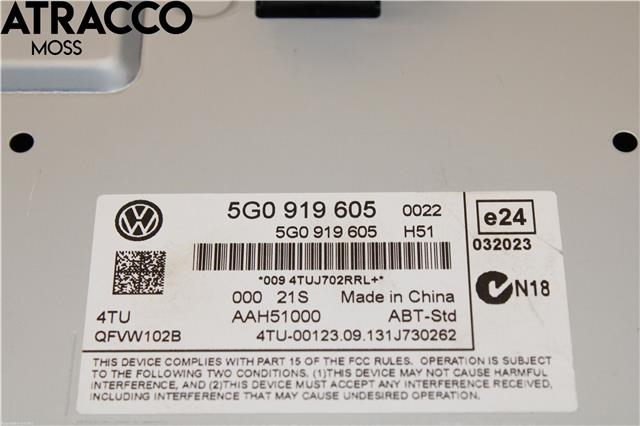 Multimedia display (MCU - Media Controller Unit) til VW Golf VII 2012-2017 (Fase 1)  (5G0919605|)