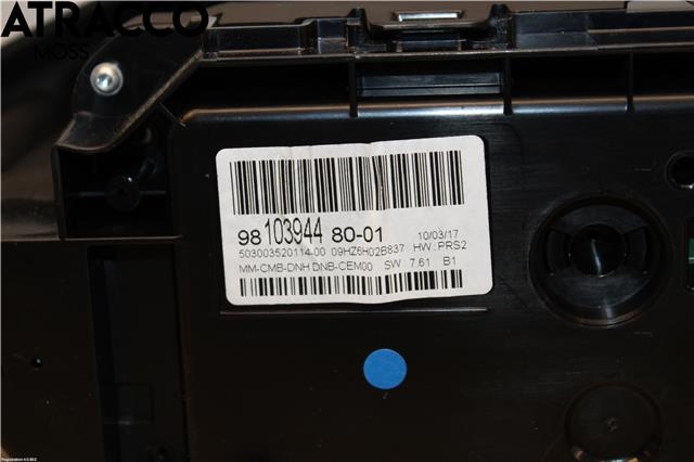 Instrumentpanel til Peugeot 3008 2016-->> (Type II)  (9828003480|)