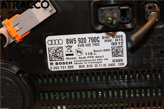 Instrumentpanel til Audi A5 2016-->> (Type II) (8W5920790C|)