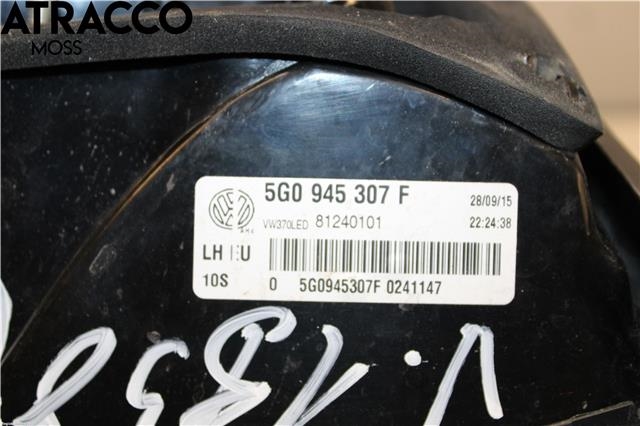 Baklykt venstre indre til VW e-Golf 2014-2017 (Fase 1)  (5G0945307F|)